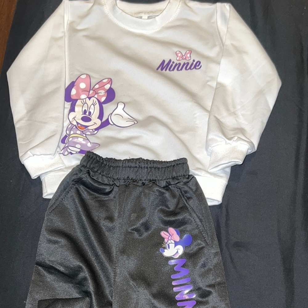 Toddler Girl Minnie Mouse Sweater and Jogging pants